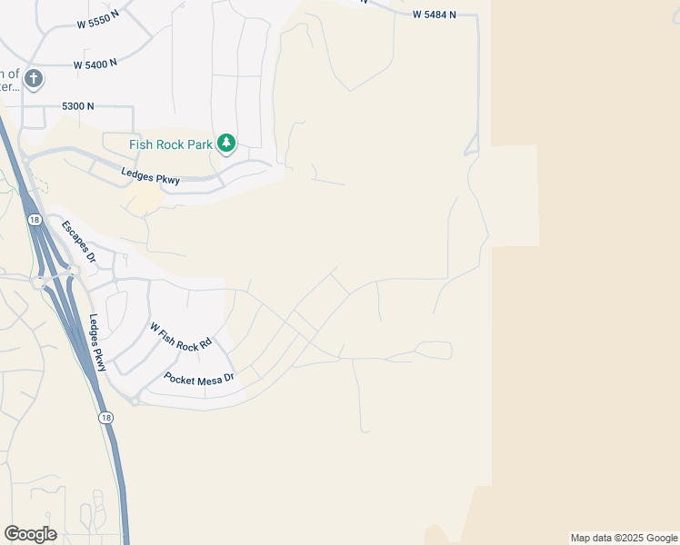 map of restaurants, bars, coffee shops, grocery stores, and more near Pocket Mesa Drive in St. George
