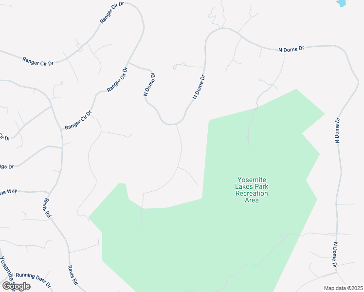 map of restaurants, bars, coffee shops, grocery stores, and more near Sentinel Drive in Yosemite Lakes
