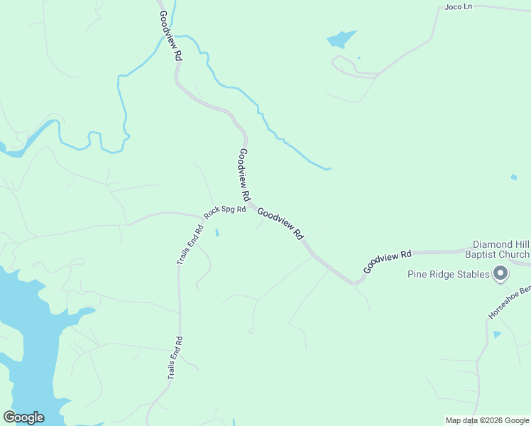 map of restaurants, bars, coffee shops, grocery stores, and more near 9554 Goodview Road in Goodview