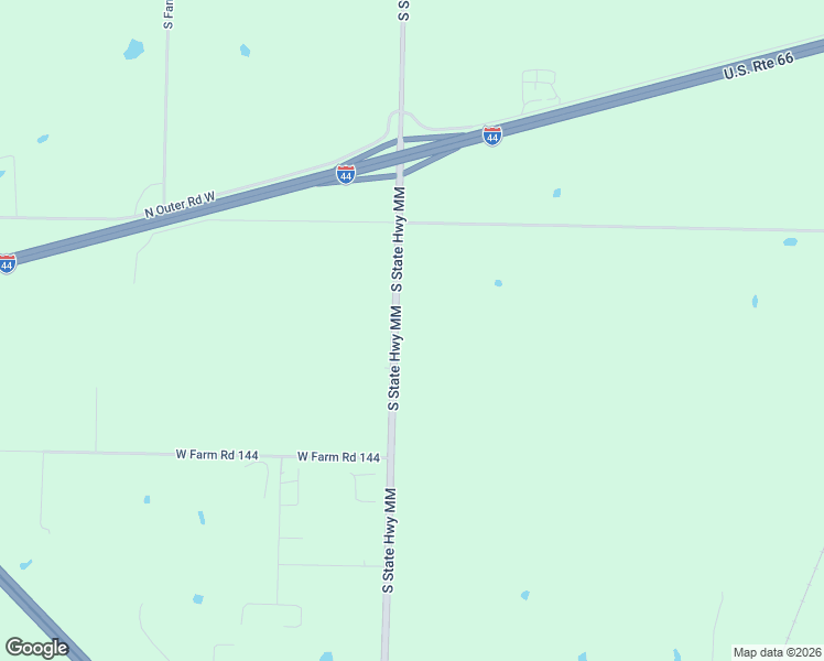 map of restaurants, bars, coffee shops, grocery stores, and more near 1192 South State Highway MM in Springfield