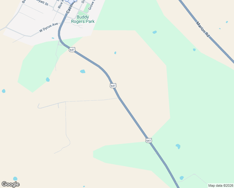 map of restaurants, bars, coffee shops, grocery stores, and more near U.S. 641 in Fredonia