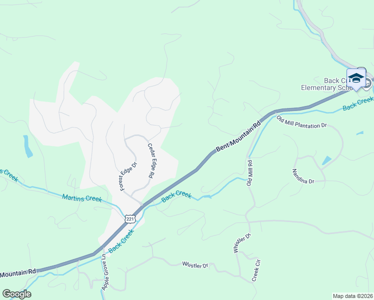 map of restaurants, bars, coffee shops, grocery stores, and more near 7673 Bent Mountain Road in Roanoke