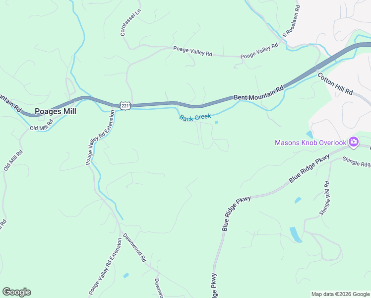 map of restaurants, bars, coffee shops, grocery stores, and more near 6261 Sky Ridge Road in Roanoke
