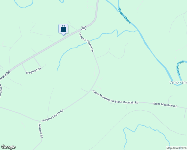 map of restaurants, bars, coffee shops, grocery stores, and more near 1509 Morgans Church Road in Bedford