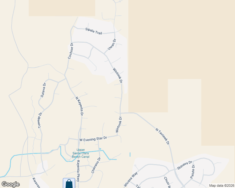 map of restaurants, bars, coffee shops, grocery stores, and more near 874 Roadrunner Court in Ivins