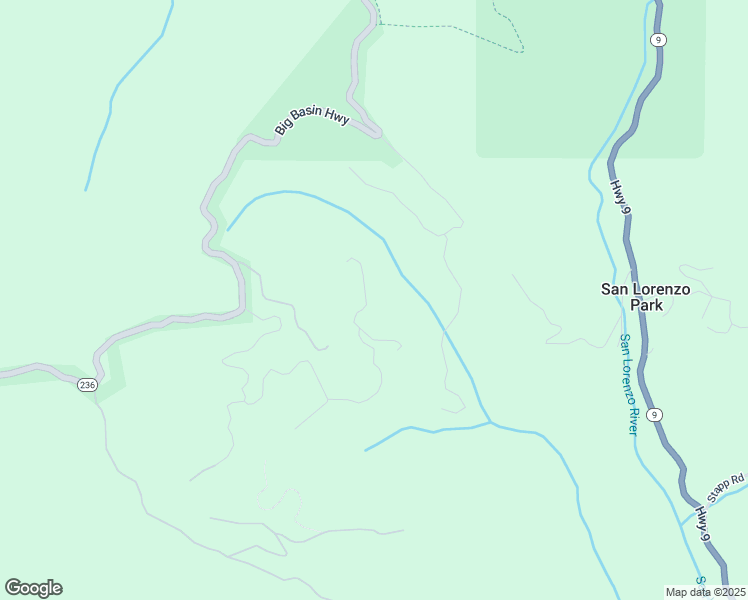 map of restaurants, bars, coffee shops, grocery stores, and more near 1940 Waterman Gap Loop in Boulder Creek