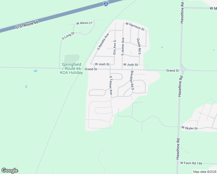 map of restaurants, bars, coffee shops, grocery stores, and more near 5557 Sugarpine Drive West in Springfield