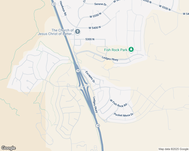 map of restaurants, bars, coffee shops, grocery stores, and more near 1704 West Caledonia Dunes Drive in St. George