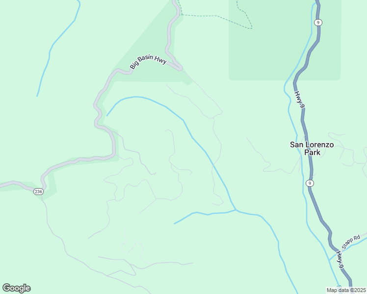 map of restaurants, bars, coffee shops, grocery stores, and more near 1940 Waterman Gap Loop in Boulder Creek