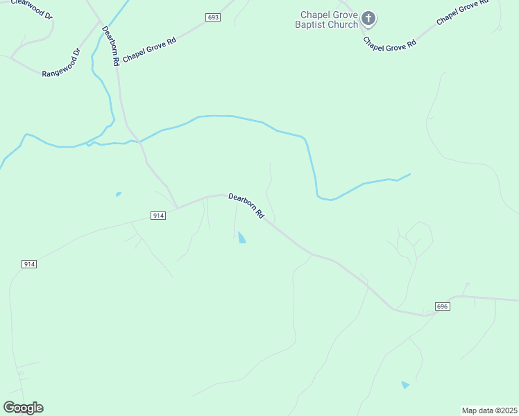 map of restaurants, bars, coffee shops, grocery stores, and more near 1579 Dearborn Road in Evington