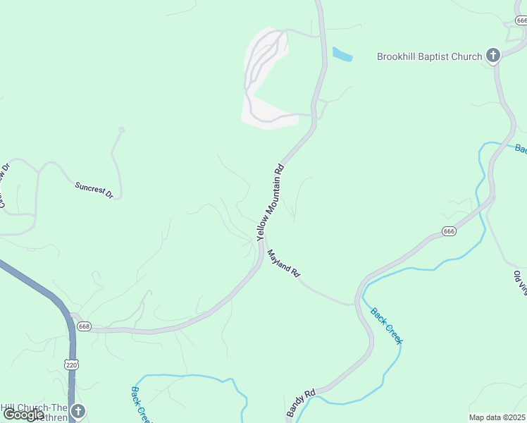 map of restaurants, bars, coffee shops, grocery stores, and more near 5327 Yellow Mountain Road in Roanoke