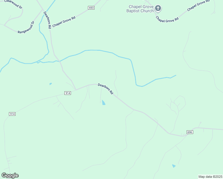 map of restaurants, bars, coffee shops, grocery stores, and more near 1579 Dearborn Road in Evington