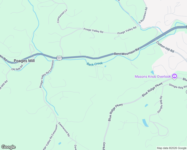 map of restaurants, bars, coffee shops, grocery stores, and more near 6261 Sky Ridge Road in Roanoke