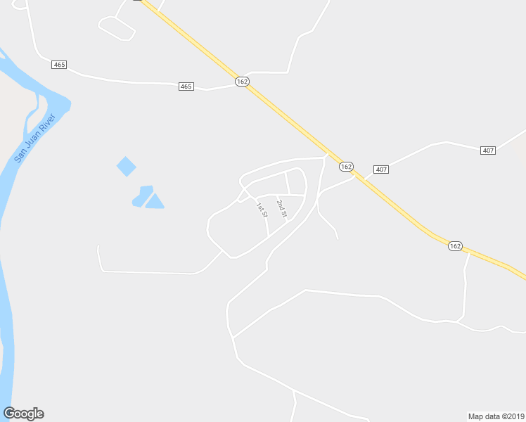 map of restaurants, bars, coffee shops, grocery stores, and more near 1st Street in Montezuma Creek