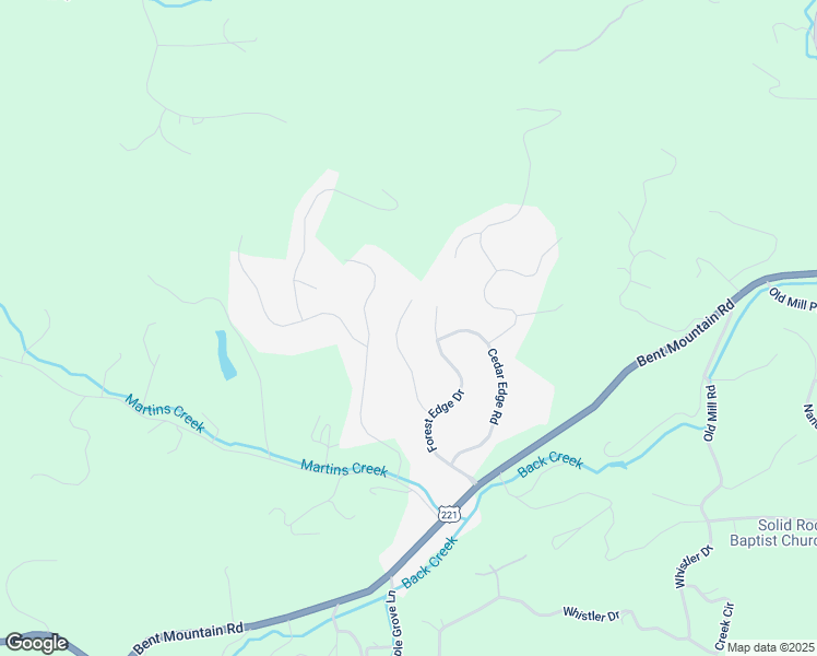 map of restaurants, bars, coffee shops, grocery stores, and more near 7967 Forest Creek Drive in Roanoke
