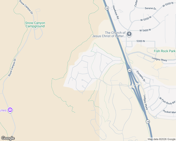 map of restaurants, bars, coffee shops, grocery stores, and more near 4988 Silver Cloud Drive in St. George