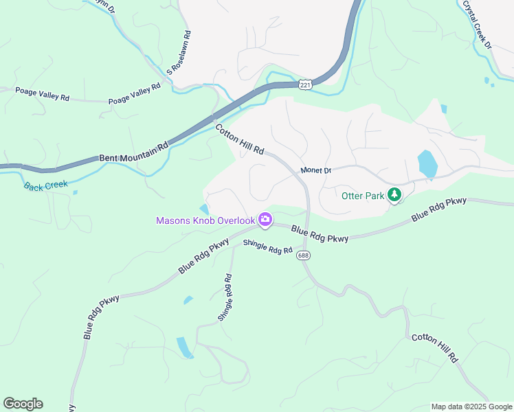 map of restaurants, bars, coffee shops, grocery stores, and more near in Roanoke