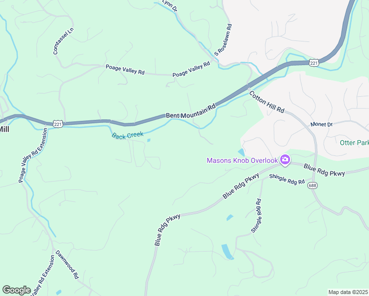 map of restaurants, bars, coffee shops, grocery stores, and more near 5928 Bent Mountain Road in Roanoke