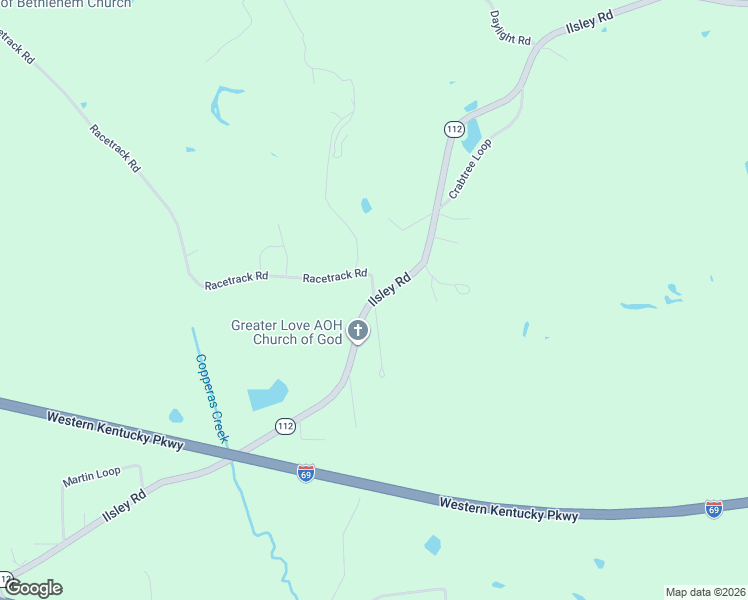 map of restaurants, bars, coffee shops, grocery stores, and more near 8550 Ilsley Road in Dawson Springs