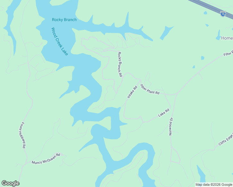 map of restaurants, bars, coffee shops, grocery stores, and more near Rocky Point Road in East Bernstadt
