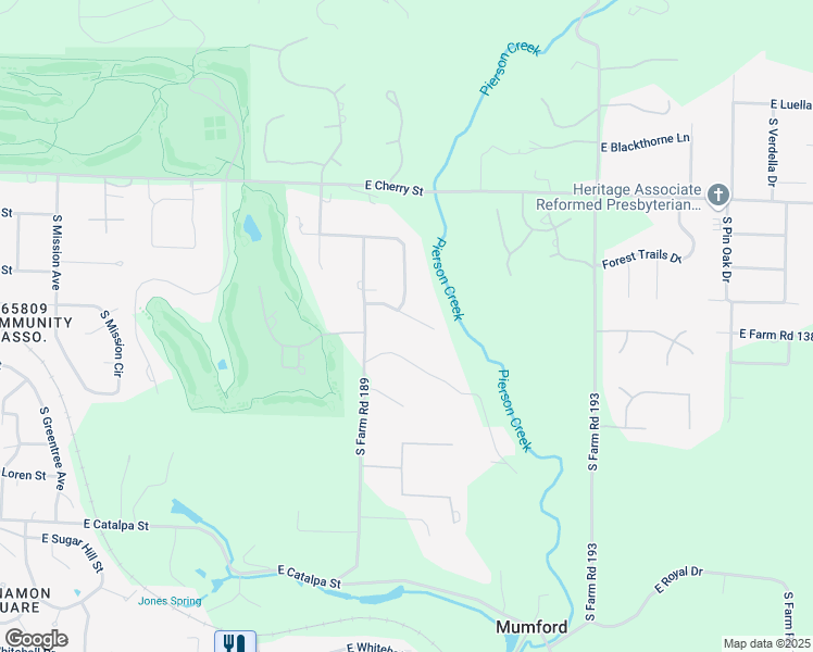 map of restaurants, bars, coffee shops, grocery stores, and more near 4239 East Valley Road in Springfield