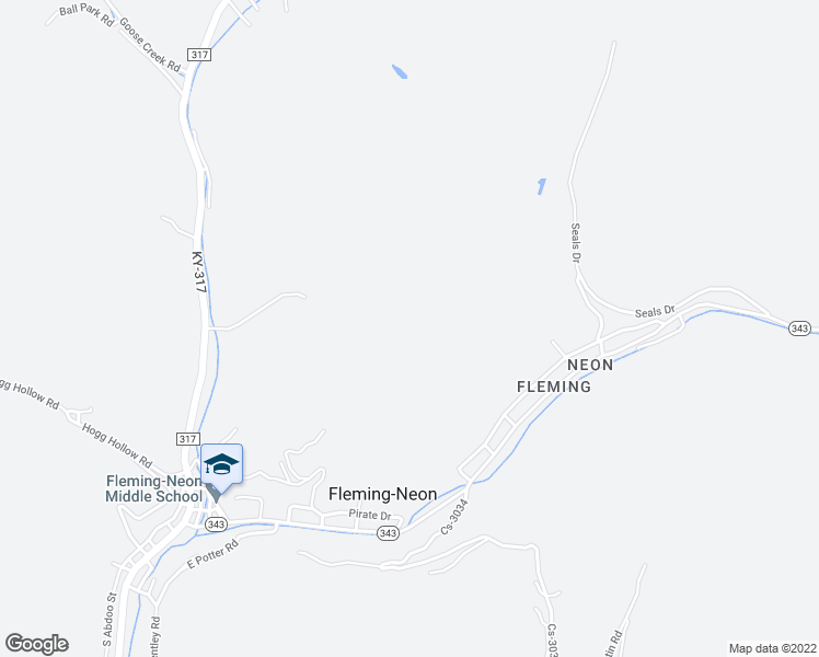 map of restaurants, bars, coffee shops, grocery stores, and more near in Fleming-Neon