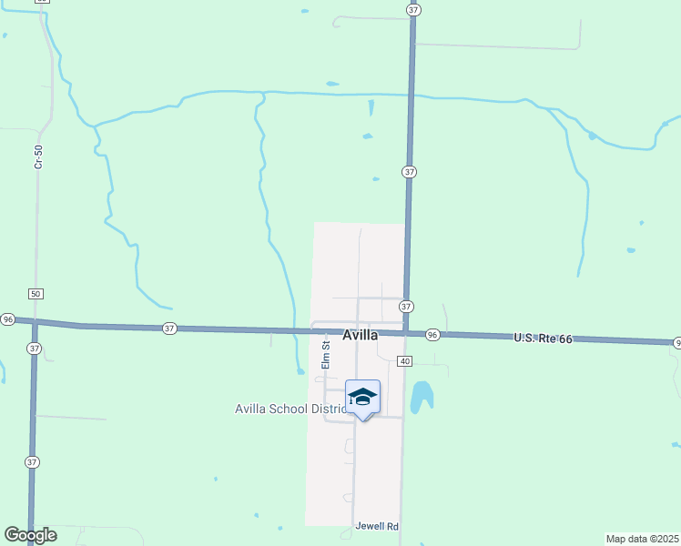 map of restaurants, bars, coffee shops, grocery stores, and more near in Avilla