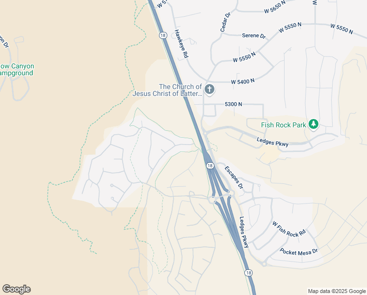 map of restaurants, bars, coffee shops, grocery stores, and more near 1945 Rising Sun Drive in St. George