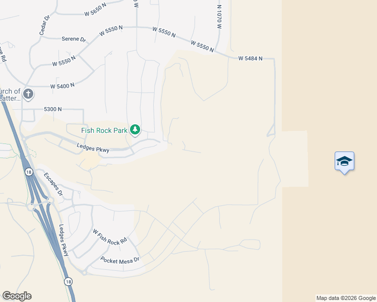 map of restaurants, bars, coffee shops, grocery stores, and more near West Doonbeg Drive in St. George