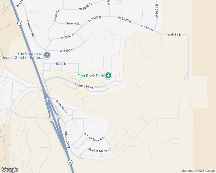 map of restaurants, bars, coffee shops, grocery stores, and more near 1480 West Shinnecock Circle in St. George