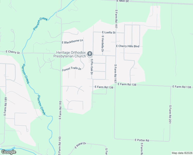 map of restaurants, bars, coffee shops, grocery stores, and more near 4841 East Poplar Lane in Springfield