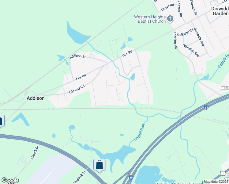 map of restaurants, bars, coffee shops, grocery stores, and more near 5308 Jons Way in Petersburg