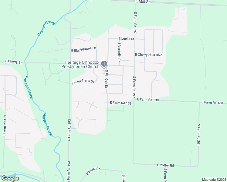 map of restaurants, bars, coffee shops, grocery stores, and more near 4841 East Poplar Lane in Springfield