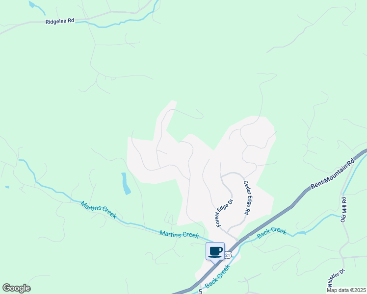 map of restaurants, bars, coffee shops, grocery stores, and more near 7448 Carriage Hills Drive in Roanoke