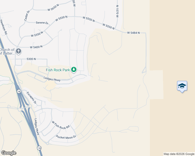 map of restaurants, bars, coffee shops, grocery stores, and more near 1206 West Doonbeg Drive in St. George