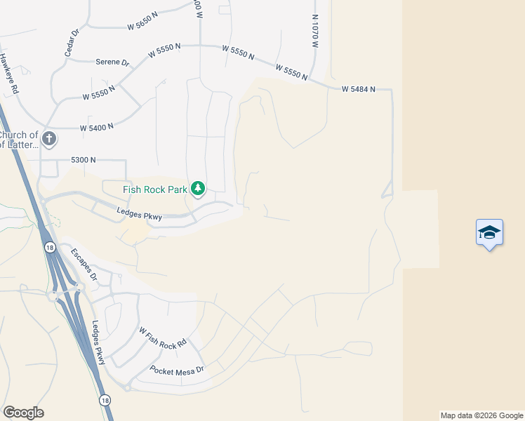 map of restaurants, bars, coffee shops, grocery stores, and more near 1206 West Doonbeg Drive in St. George