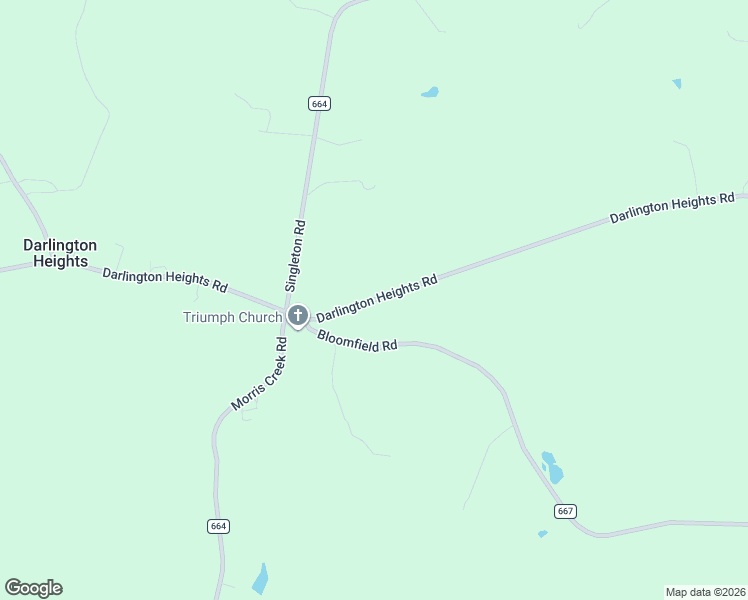 map of restaurants, bars, coffee shops, grocery stores, and more near Darlington Heights Road in Cullen