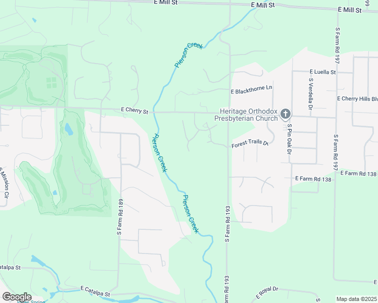 map of restaurants, bars, coffee shops, grocery stores, and more near 782 South Mulberry Lane in Springfield