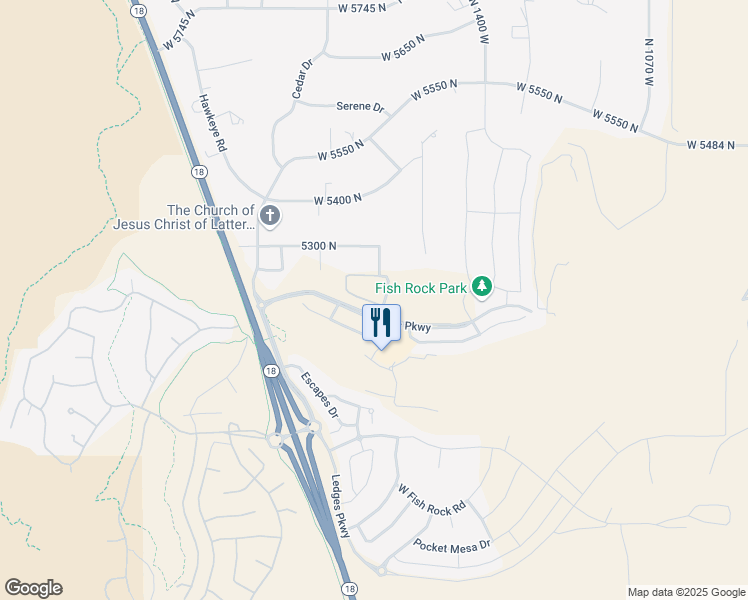 map of restaurants, bars, coffee shops, grocery stores, and more near in St. George