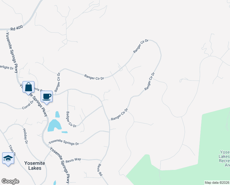 map of restaurants, bars, coffee shops, grocery stores, and more near 31020 Moccassin Court in Coarsegold