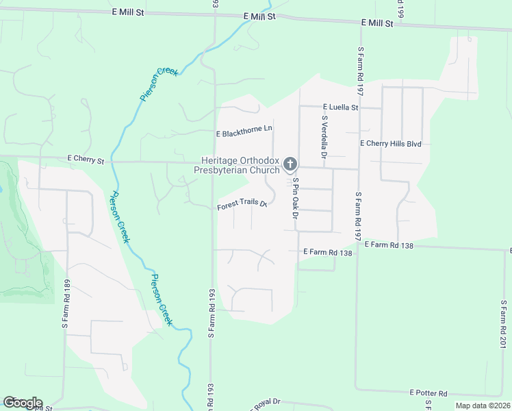 map of restaurants, bars, coffee shops, grocery stores, and more near 4652 East Farm Road 136 in Springfield