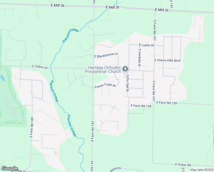 map of restaurants, bars, coffee shops, grocery stores, and more near 4652 East Farm Road 136 in Springfield