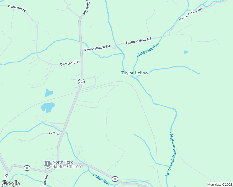 map of restaurants, bars, coffee shops, grocery stores, and more near 1154 Lusters Gate Road in Blacksburg