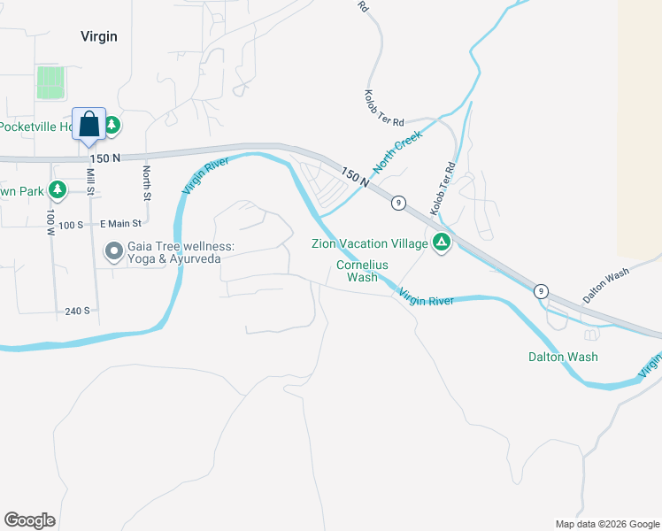 map of restaurants, bars, coffee shops, grocery stores, and more near 562 Entrada Drive in Virgin