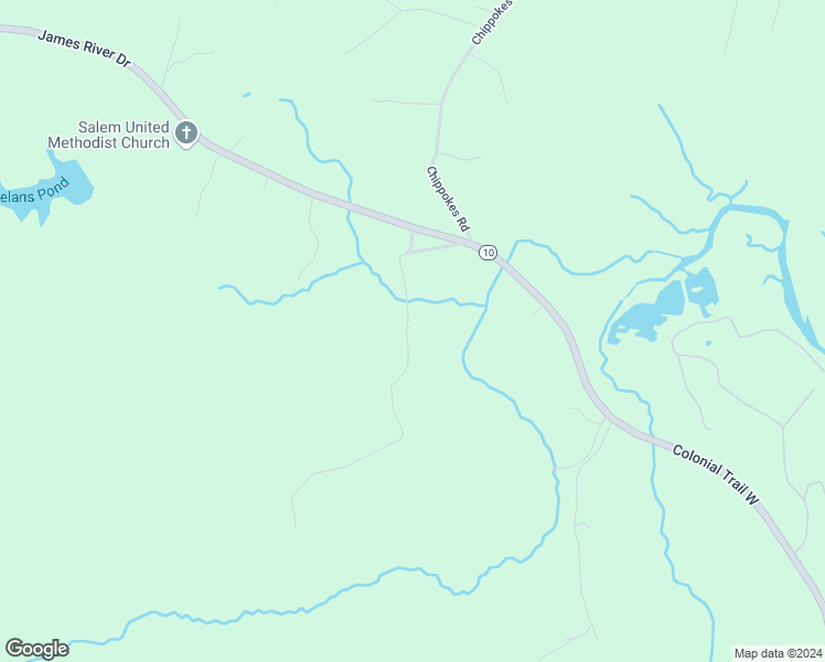 map of restaurants, bars, coffee shops, grocery stores, and more near 20309 James River Drive in Spring Grove
