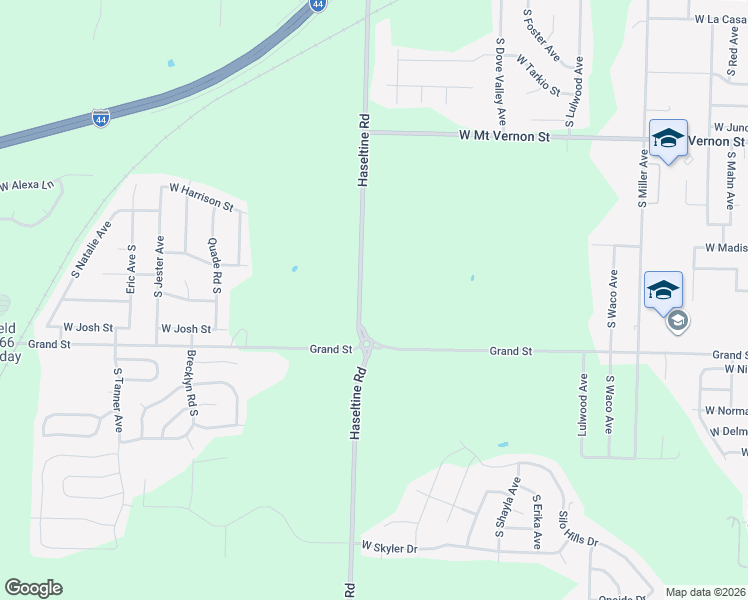map of restaurants, bars, coffee shops, grocery stores, and more near 876 South Farm Road 115 in Springfield