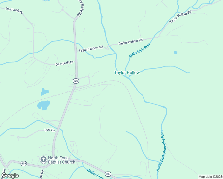 map of restaurants, bars, coffee shops, grocery stores, and more near 1154 Lusters Gate Road in Blacksburg
