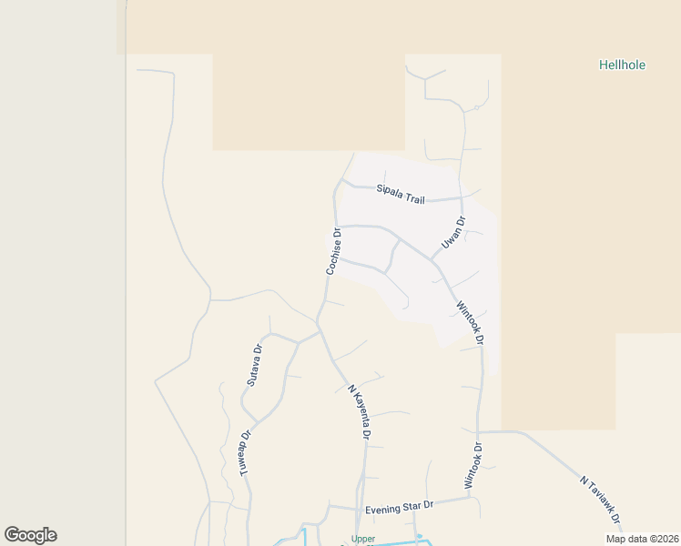 map of restaurants, bars, coffee shops, grocery stores, and more near 1748 Cochise Drive in Ivins