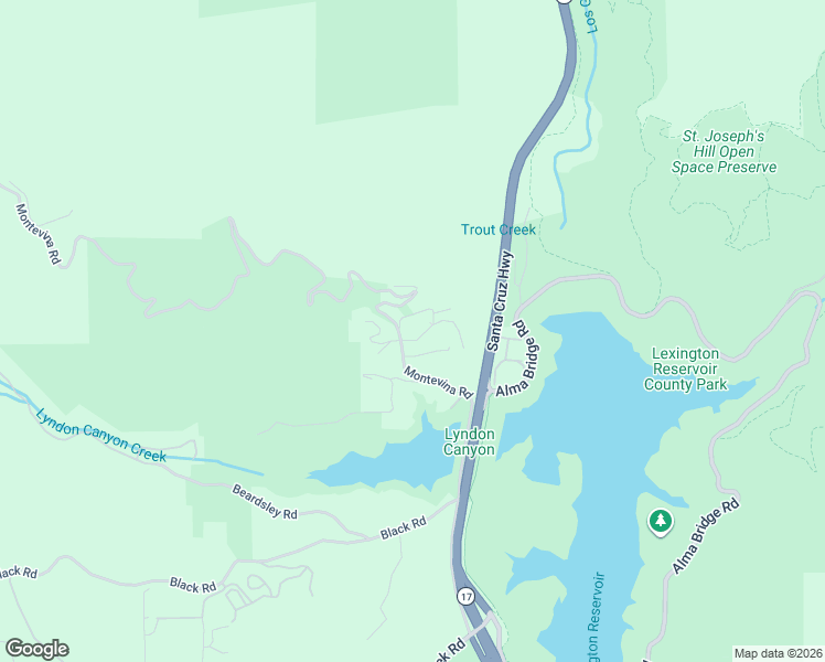 map of restaurants, bars, coffee shops, grocery stores, and more near 18545 Vina Drive in Los Gatos