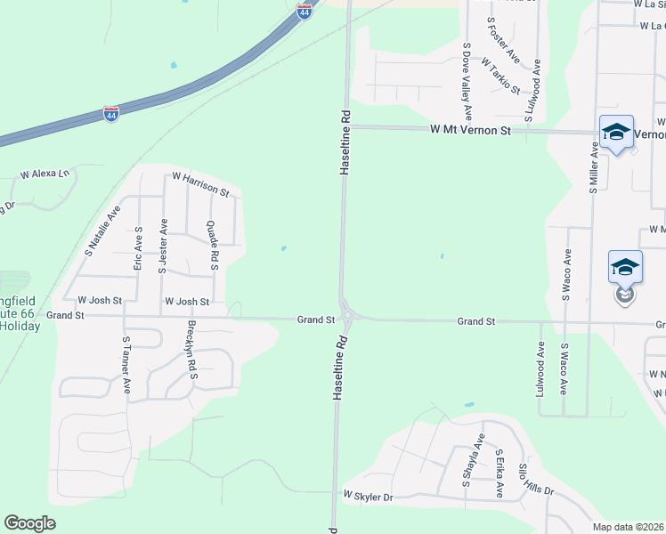 map of restaurants, bars, coffee shops, grocery stores, and more near 876 South Farm Road 115 in Springfield
